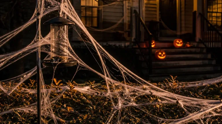 Wildlife experts warn fake spider webs for Halloween can trap birds, hedgehogs and bats