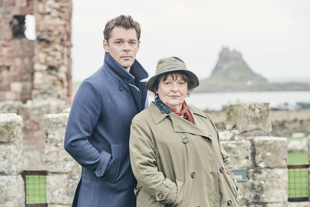 Kenny Doughty as DS Aiden Healy and Brenda Blethyn as DCI Vera Stanhope in Vera Christmas special 